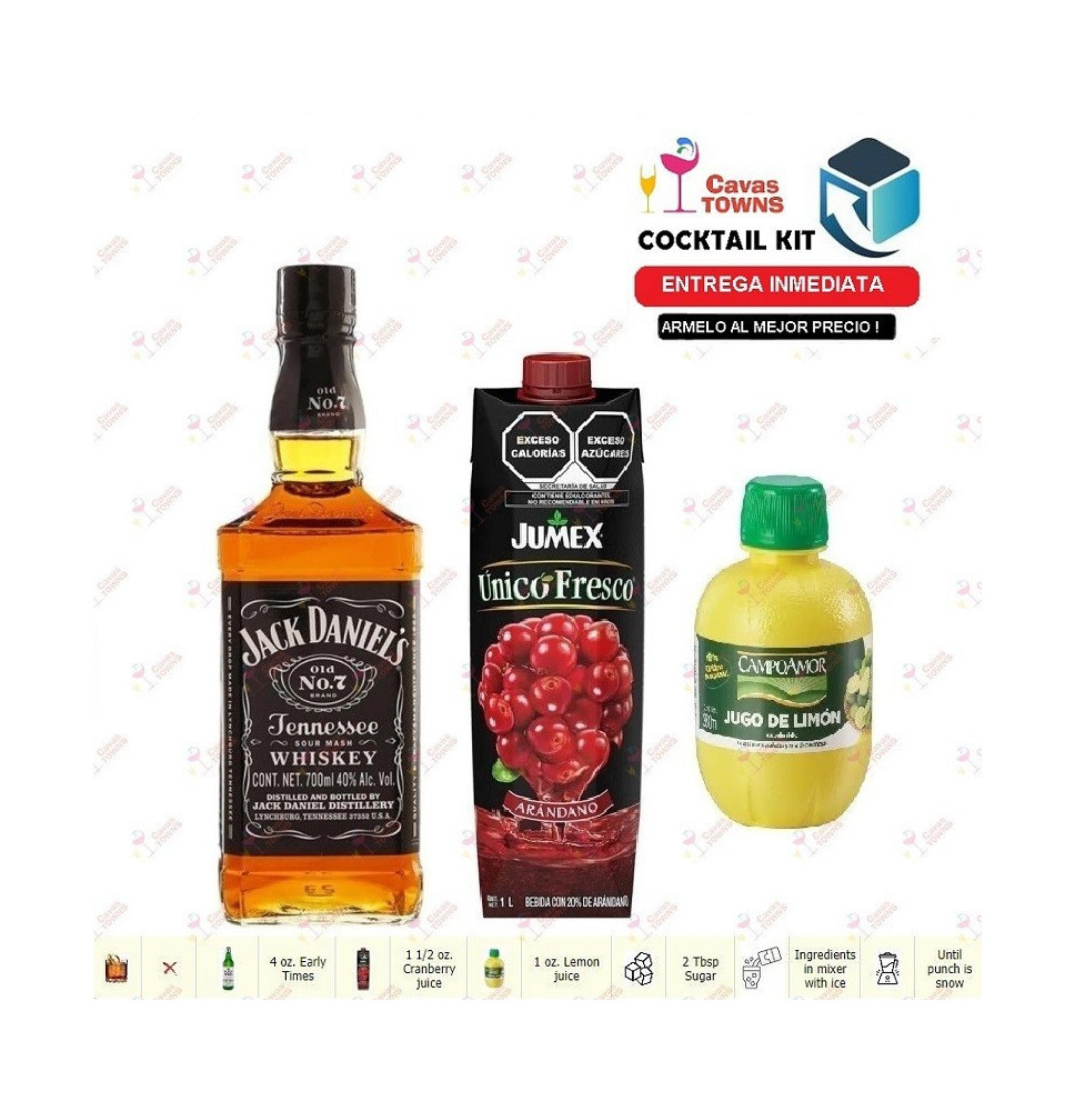 Cocktail Kit Bourbon Bizzard Receta Recipe - Cavas Towns