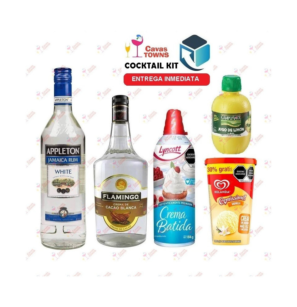 Ron Appleton Cocktail Kit Blood Clot - 1 Receta Recipe - Cavas Towns