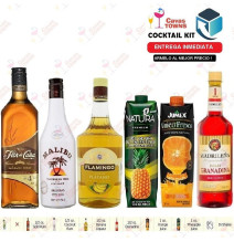 Ron Flor de Caña Cocktail Kit Alabama Slammer - 5 Receta Recipe - Cavas Towns
