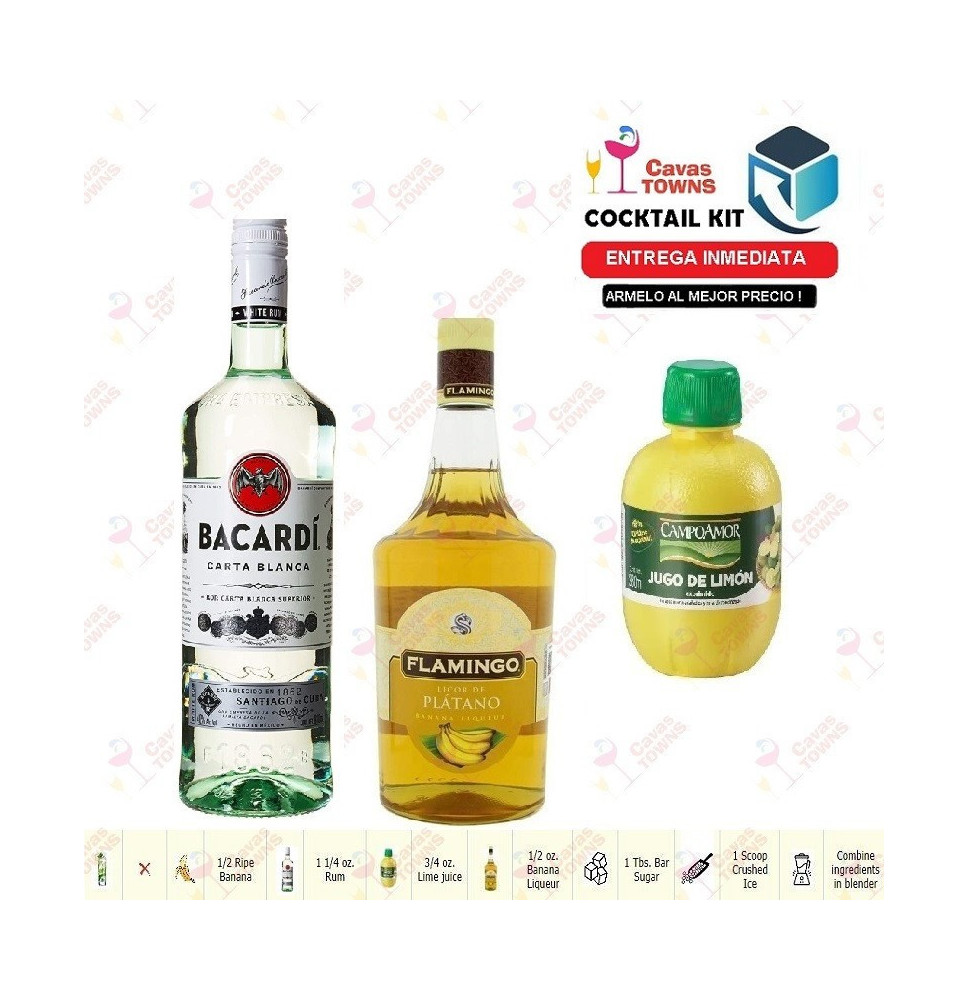 Ron Bacardi Cocktail Kit Banana Daiquiri Receta Recipe - Cavas Towns Ron Bacardi Cocktail Kit Banana Daiquiri Receta Recipe - Cavas Towns
