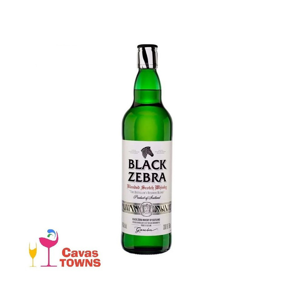 Whisky Black Zebra 750 ml - Cavas Towns