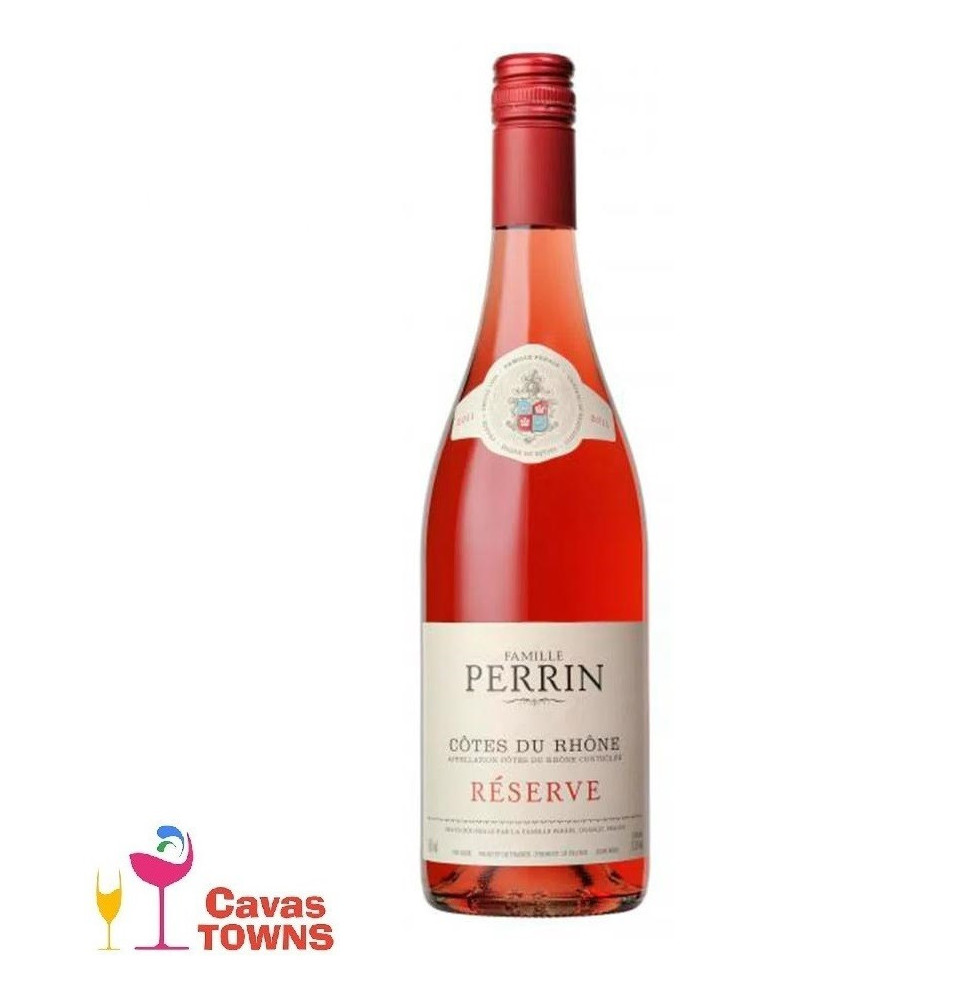 Vino Rosado Frances Perrin Reserve Côtes Du Rhone 750 ml - Cavas Towns