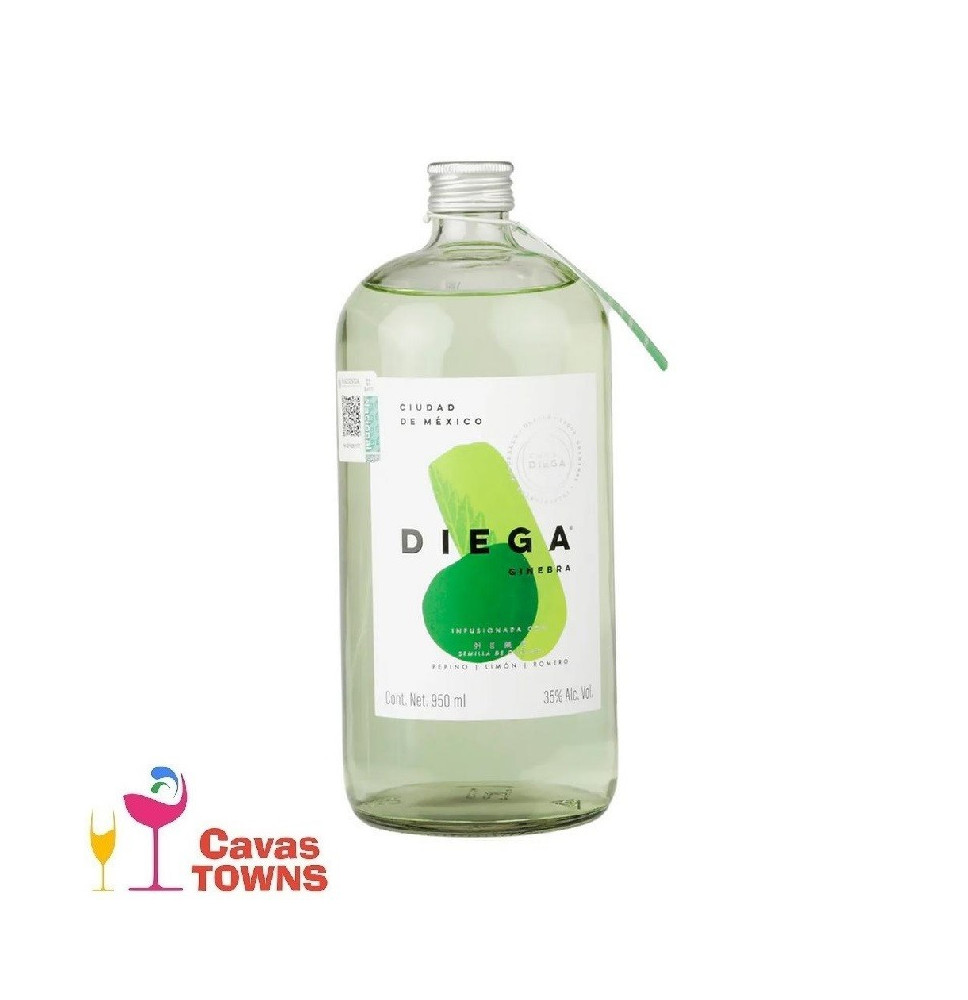 Ginebra Diega Verde 950 Ml - Cavas Towns