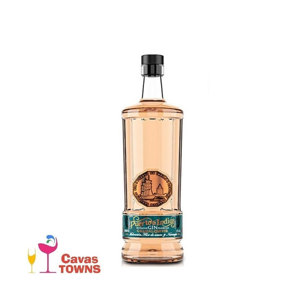Ginebra Puerto de Indias Peach & Orange España 750 ml - Cavas Towns