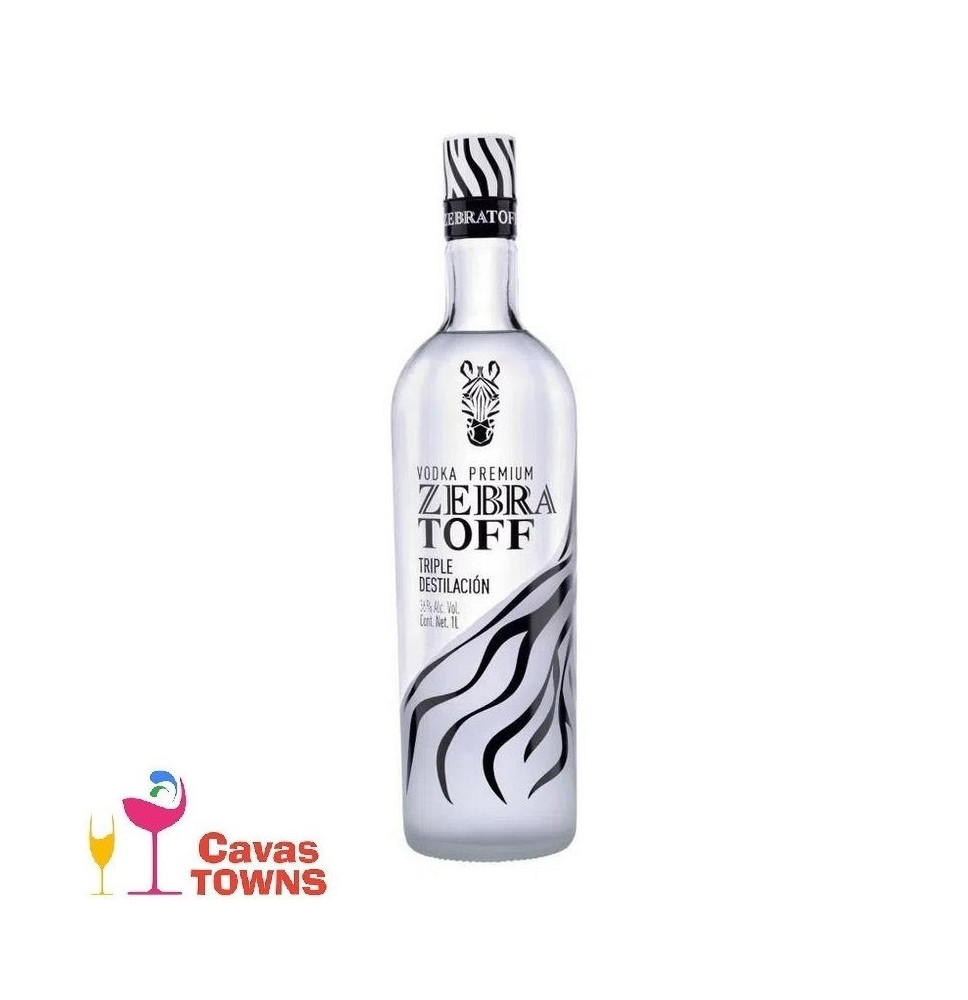 Vodka Zebratoff Premium 1000 ml - Cavas Towns Vodka Zebratoff Premium 1000 ml - Cavas Towns