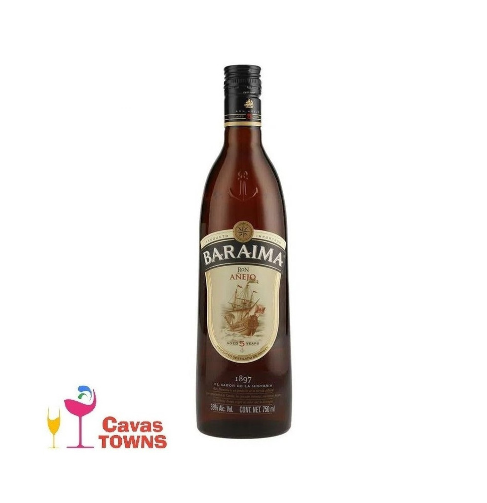 Ron Baraima Añejo 5 Años 750 ml - Cavas Towns Ron Baraima Añejo 5 Años 750 ml - Cavas Towns