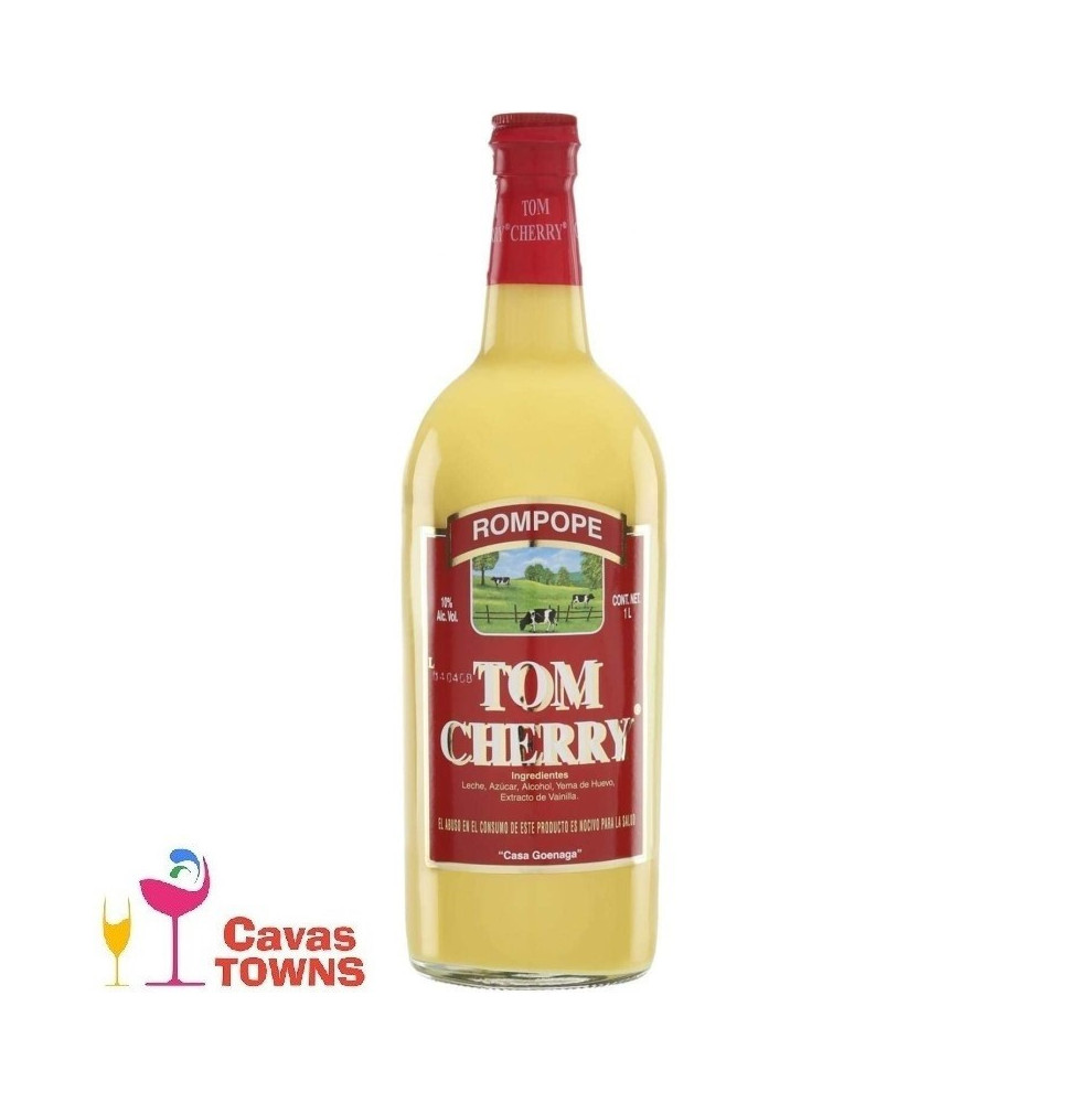 Rompope Tom Cherry 1L - Cavas Towns