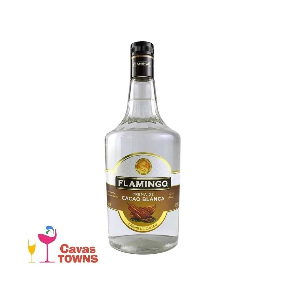 Licor Flamingo De Cacao Blanco 1L. - Cavas Towns