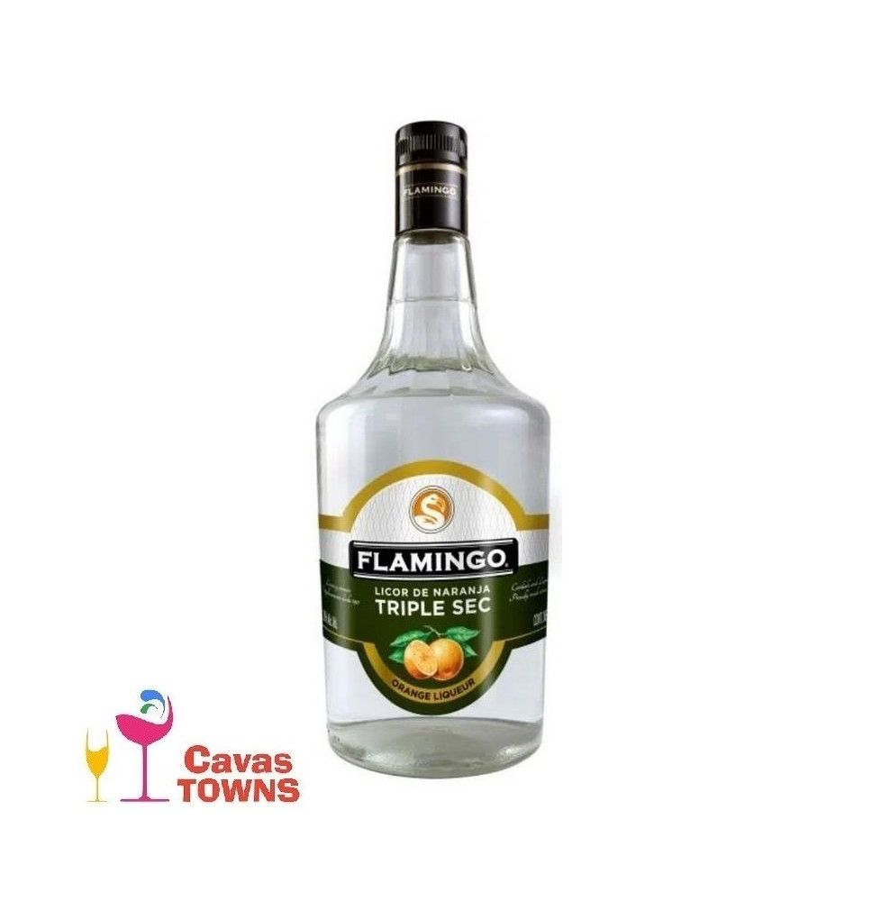 Licor Flamingo Triple Sec 1000 ml - Cavas Towns