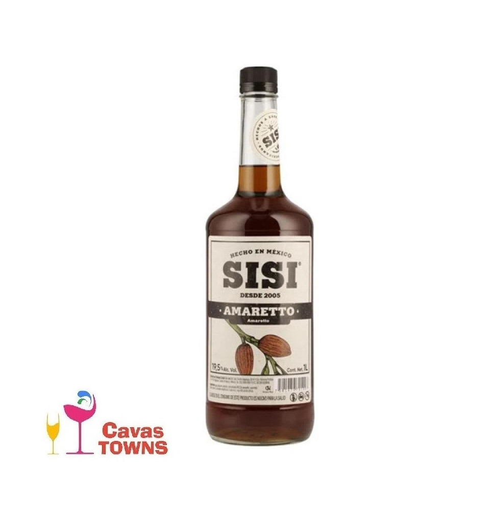 Licor Sisi de Amaretto 1000 ml - Cavas Towns Licor Sisi de Amaretto 1000 ml - Cavas Towns