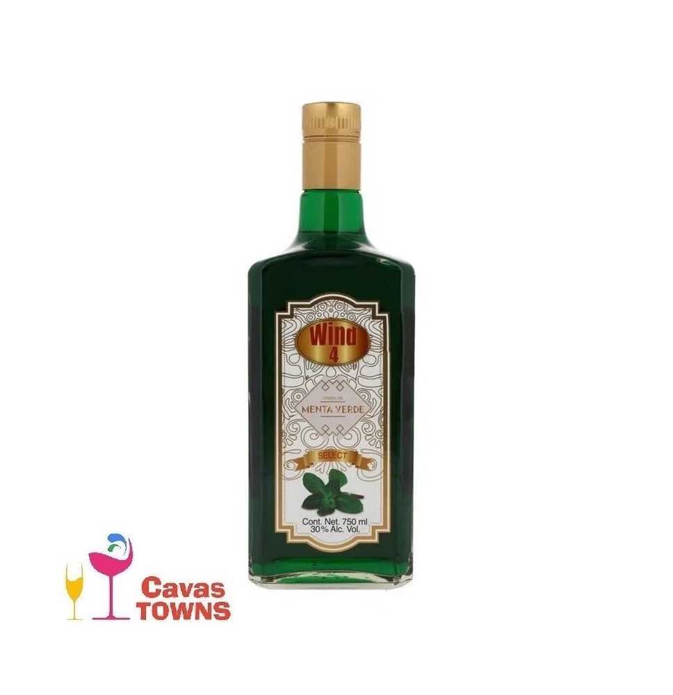 Licor Wind 4 de Menta Verde 750 ml - Cavas Towns