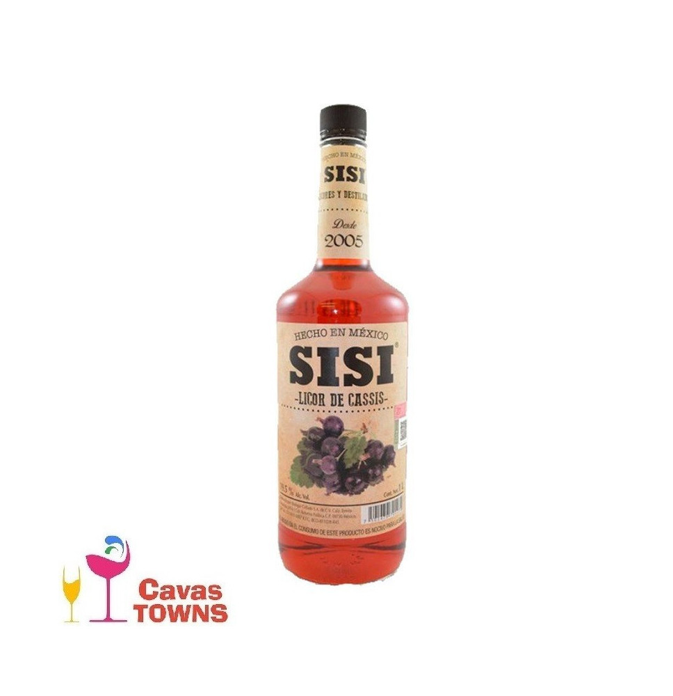Licor Sisi de Cassis 1000 ml - Cavas Towns