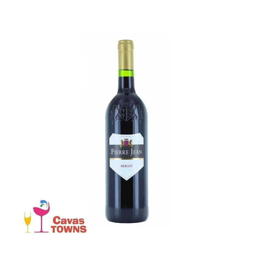 Vino Tinto Pierre Jean Merlot 750 ml - Cavas Towns Vino Tinto Pierre Jean Merlot 750 ml - Cavas Towns