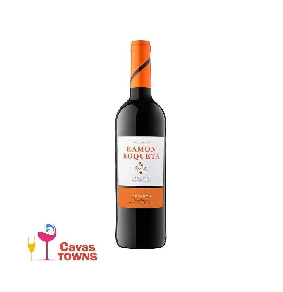 Vino Tinto Ramon Roqueta Crianza 750ml - Cavas Towns Vino Tinto Ramon Roqueta Crianza 750ml - Cavas Towns