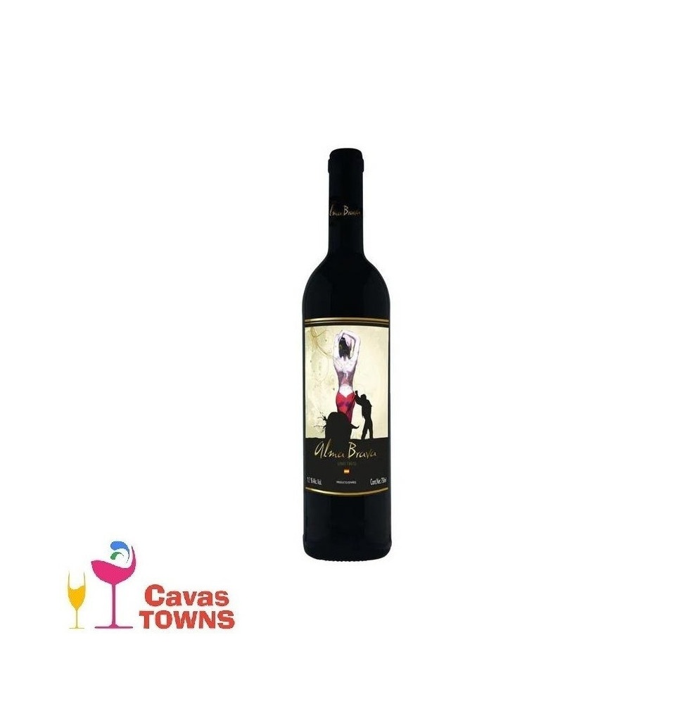 Vino Tinto Alma Brava 750 ml - Cavas Towns Vino Tinto Alma Brava 750 ml - Cavas Towns