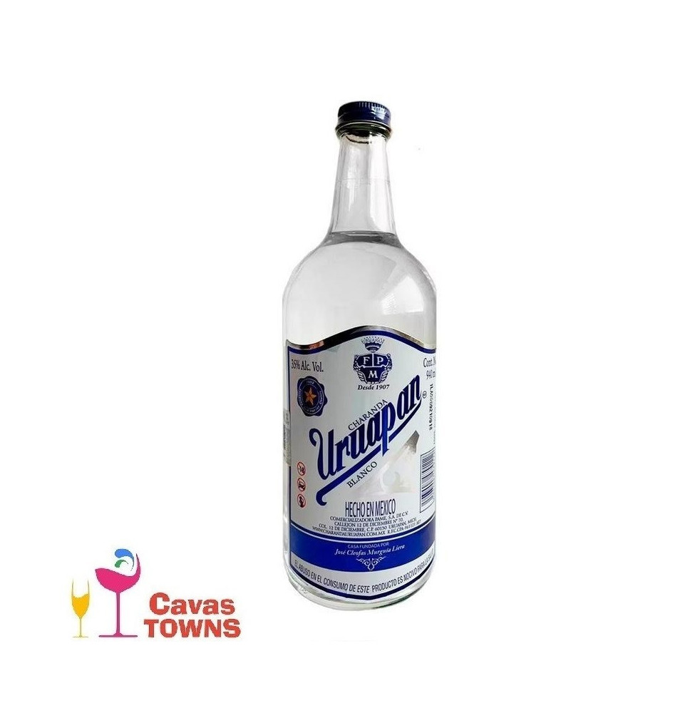 Charanda Uruapan Blanco 940 ml - Cavas Towns Charanda Uruapan Blanco 940 ml - Cavas Towns