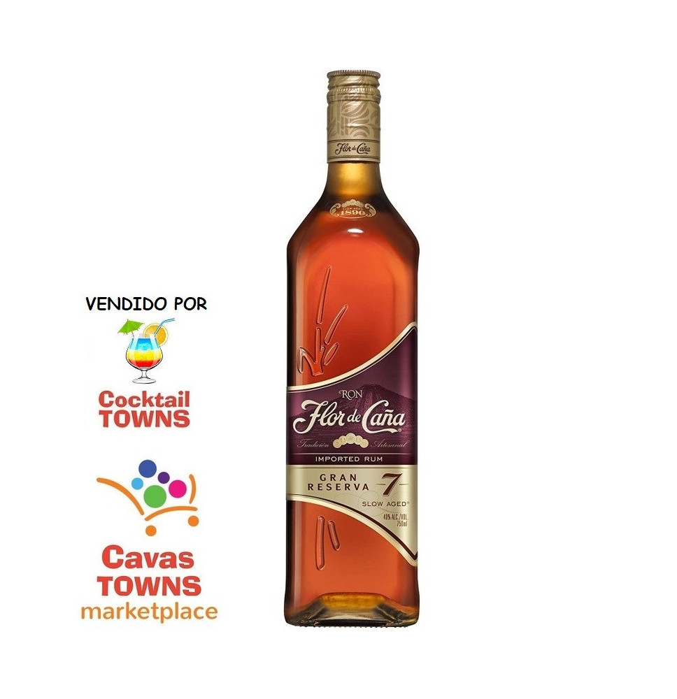 Ron Flor de Caña 7 años 750 ml - Cavas Towns Ron Flor de Caña 7 años 750 ml - Cavas Towns