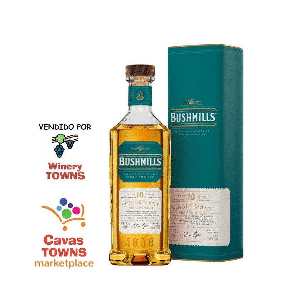 Whiskey Bushmills 10 Años 750 ml - Cavas Towns