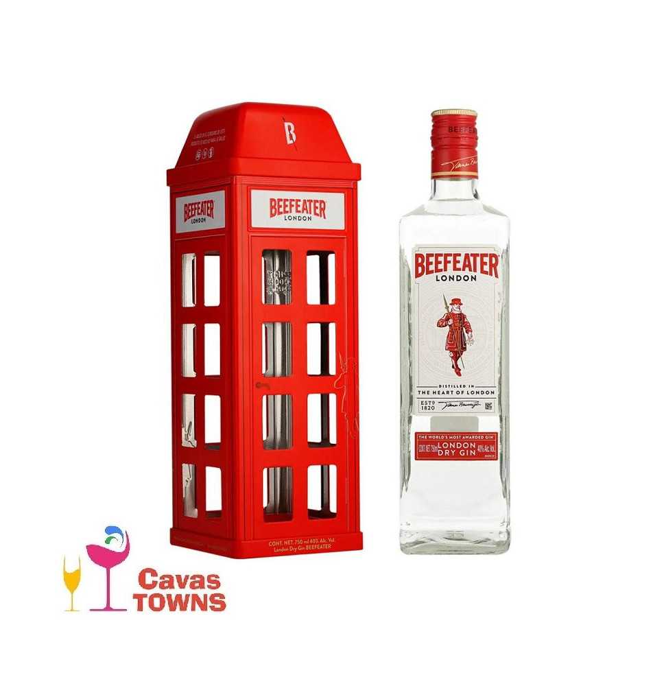 Ginebra Beefeater London Dry Estuche Telefonico 750 ml - Cavas Towns