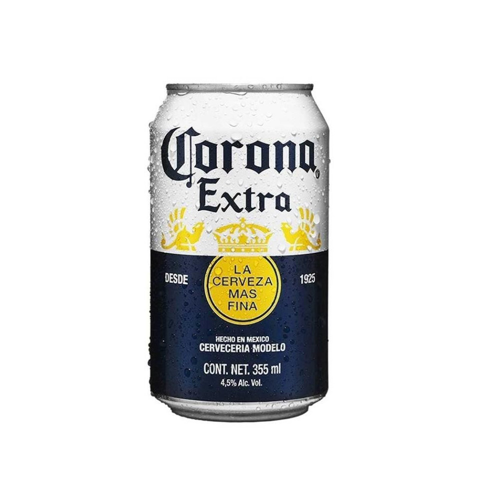 Cerveza clara Corona extra lata de 355 ml - Cavas Towns Cerveza clara Corona extra lata de 355 ml - Cavas Towns