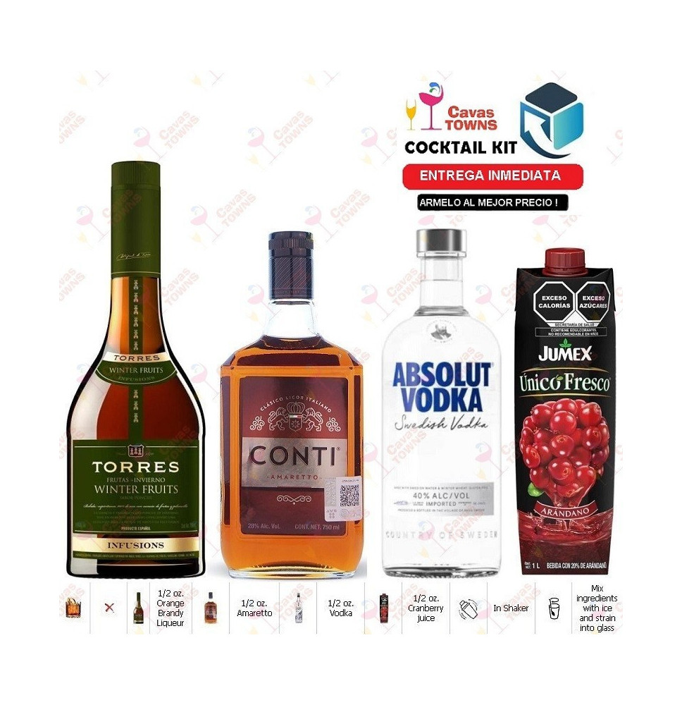 Cocktail Kit 57 T - (Cape Cod Plates) Receta Recipe - Cavas Towns