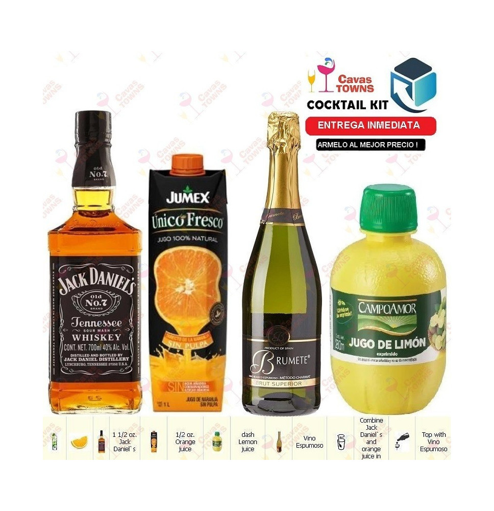 Cocktail Kit Airport - 1 Receta Recipe - Cavas Towns