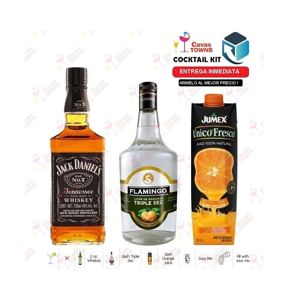 Cocktail Kit American Sour Receta Recipe - Cavas Towns