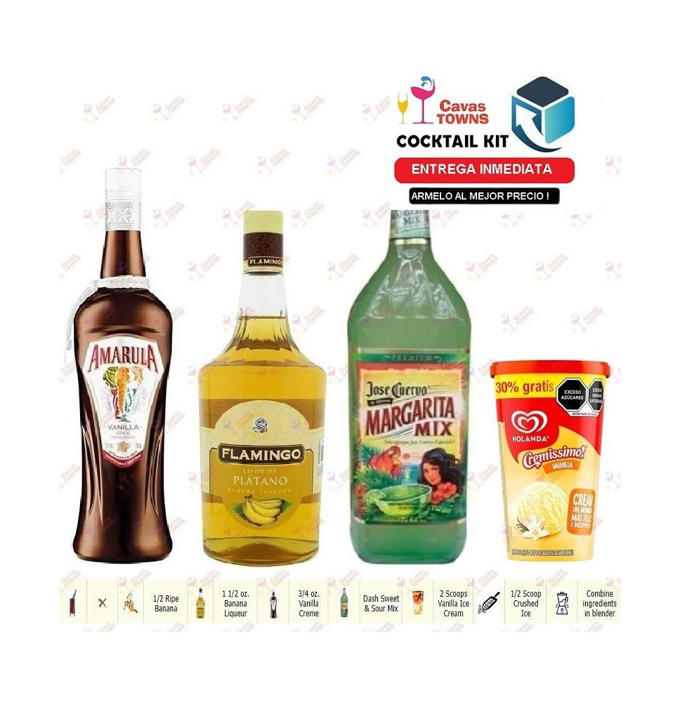 Cocktail Kit Banana Bang Receta Recipe - Cavas Towns