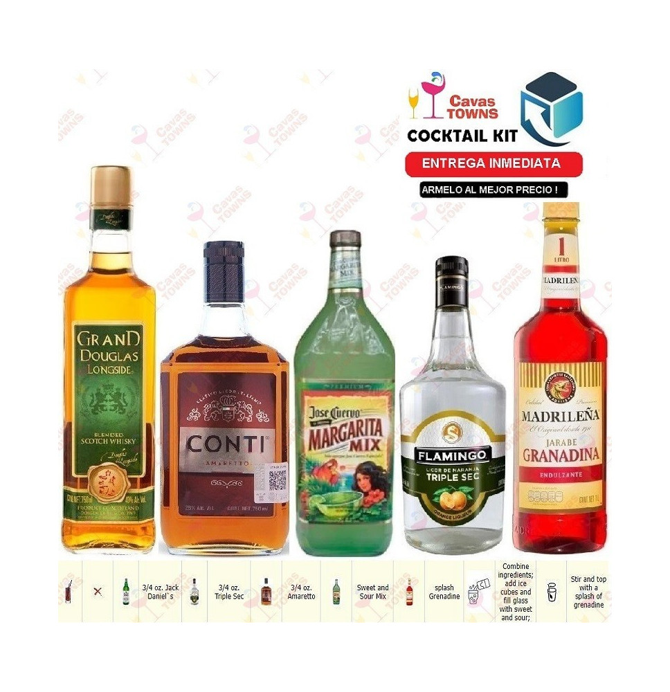 Cocktail Kit Billy Jack - 2 Receta Recipe - Cavas Towns