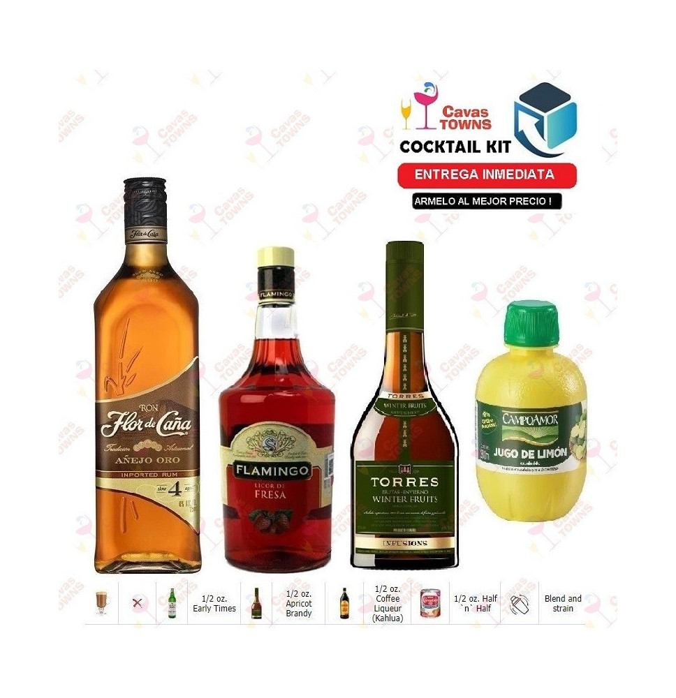 Cocktail Kit Berry Daiquiri Receta Recipe - Cavas Towns