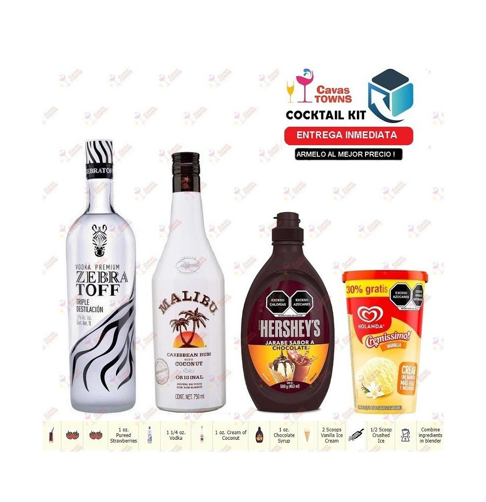 Cocktail Kit Blue Sky Lemonade - 1 Receta Recipe - Cavas Towns