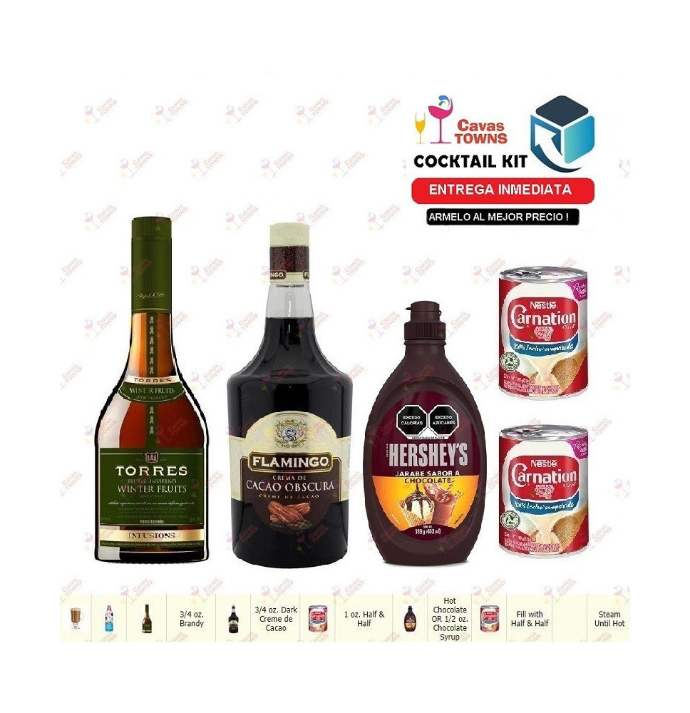 Cocktail Kit Brandy Chocolate Alexander Receta Recipe - Cavas Towns