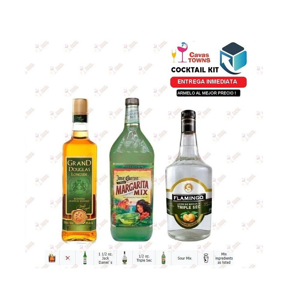 Cocktail Kit Brass Knuckles - 2 Receta Recipe - Cavas Towns