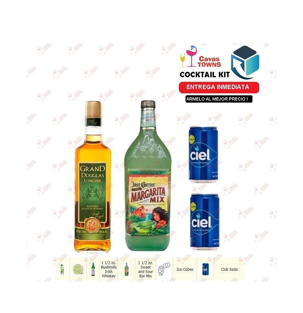 Cocktail Kit Bushmills Collins Receta Recipe - Cavas Towns