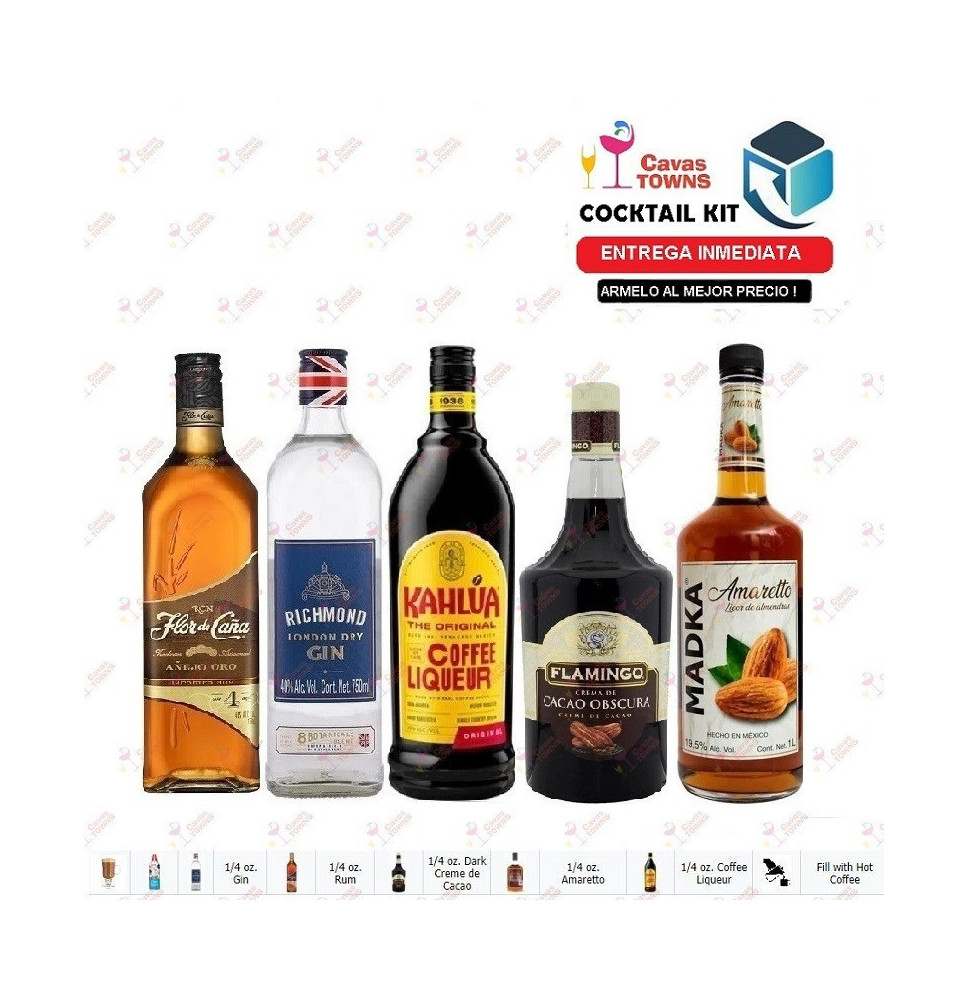 Cocktail Kit Cafe L'amore Receta Recipe - Cavas Towns