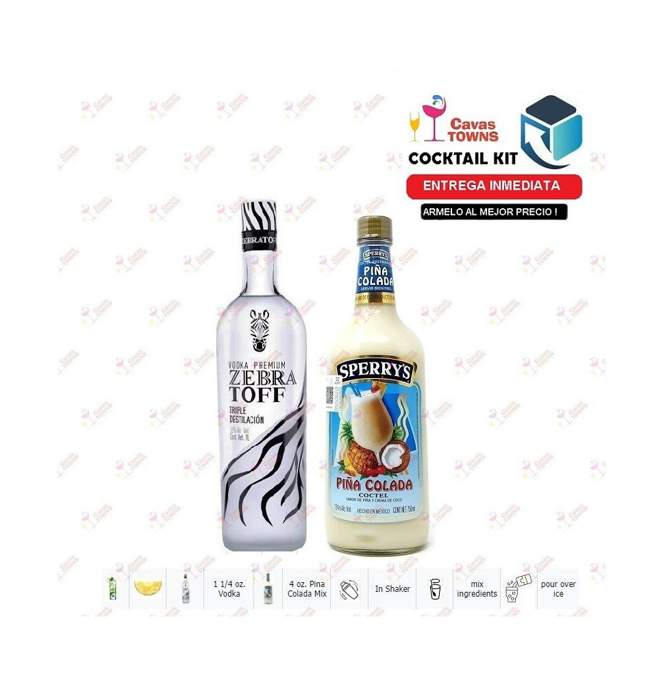 Cocktail Kit Chee Chee - 2 Receta Recipe - Cavas Towns