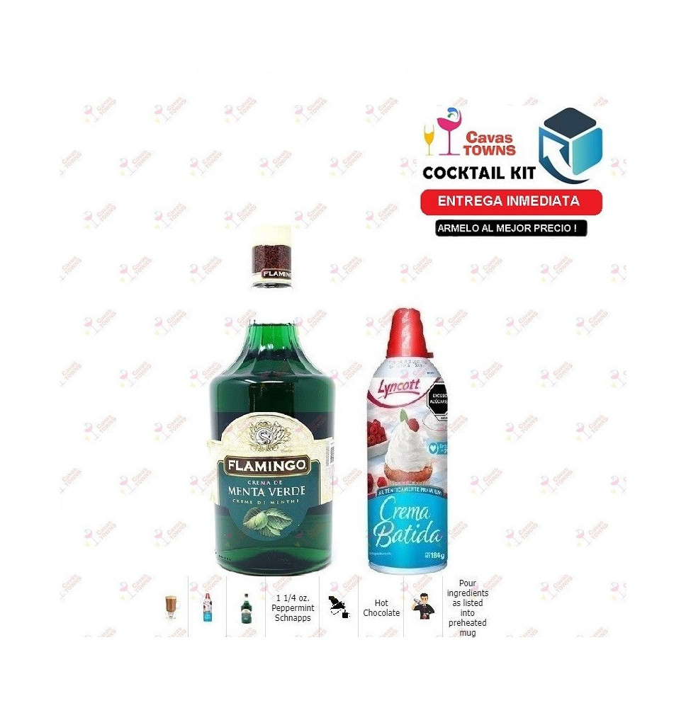 Cocktail Kit Chocolate Mint - 2 Receta Recipe - Cavas Towns