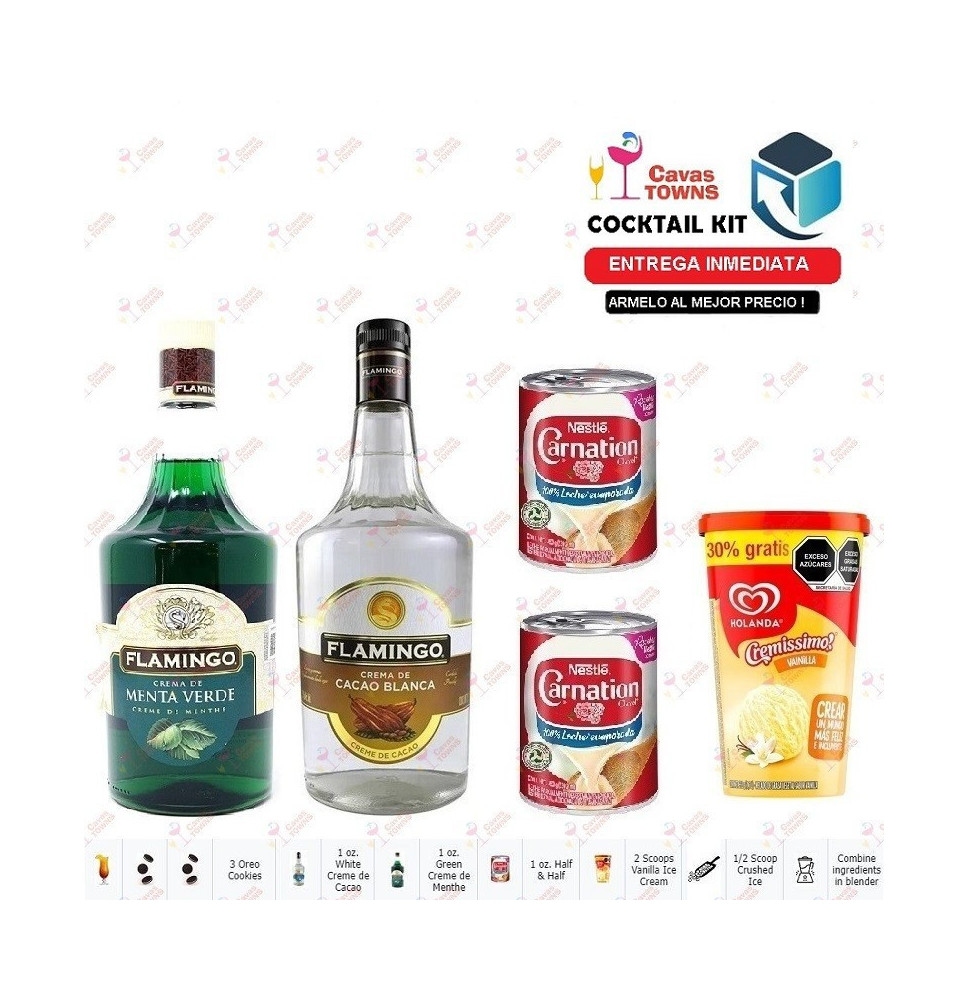 Cocktail Kit Chocolate Mint Cookie Receta Recipe - Cavas Towns