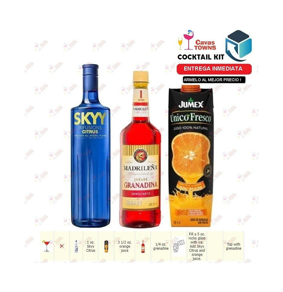 Cocktail Kit Citrus Sunrise Receta Recipe - Cavas Towns