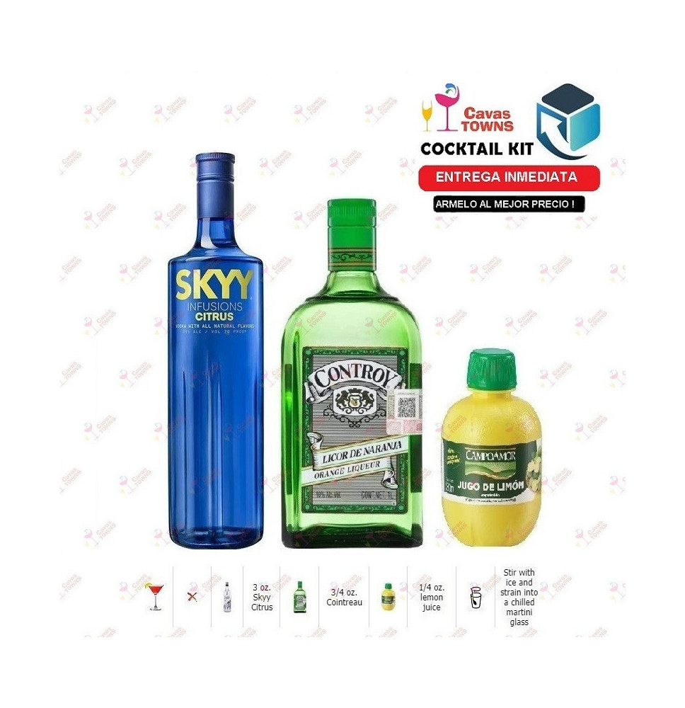 Cocktail Kit Citrus Tini Receta Recipe - Cavas Towns