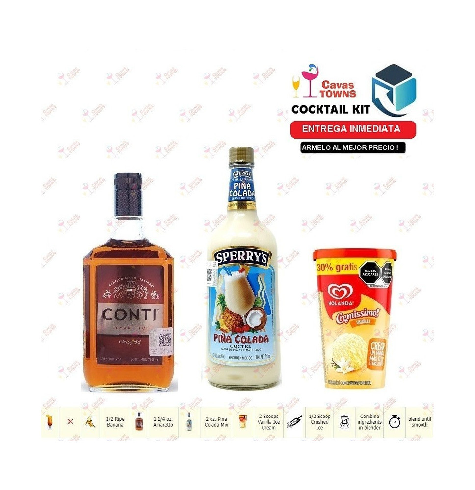 Cocktail Kit Coco Banana Receta Recipe - Cavas Towns