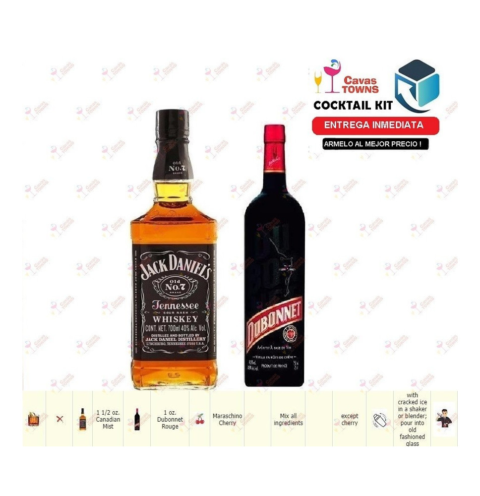 Cocktail Kit Dubonnet Manhattan Receta Recipe - Cavas Towns