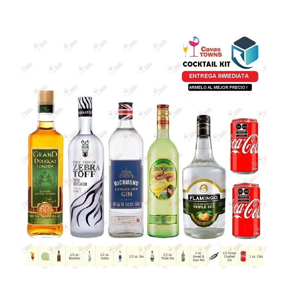 Cocktail Kit Friday's Frozen Tea Receta Recipe - Cavas Towns