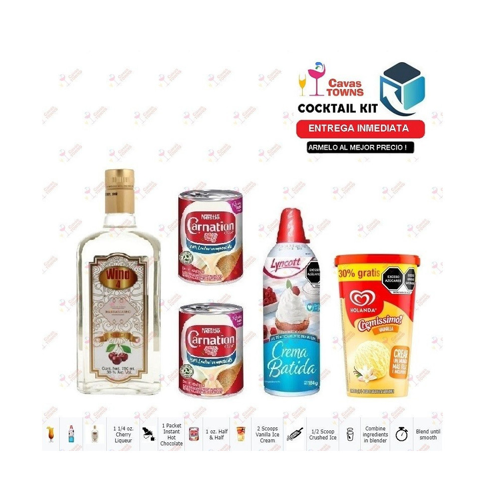 Cocktail Kit Frozen Chocolate Covered Cherry Receta Recipe - Cavas Towns