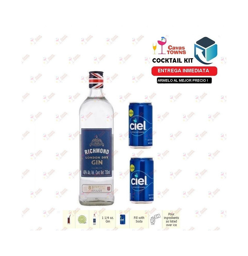 Cocktail Kit Gin Rickey Receta Recipe - Cavas Towns