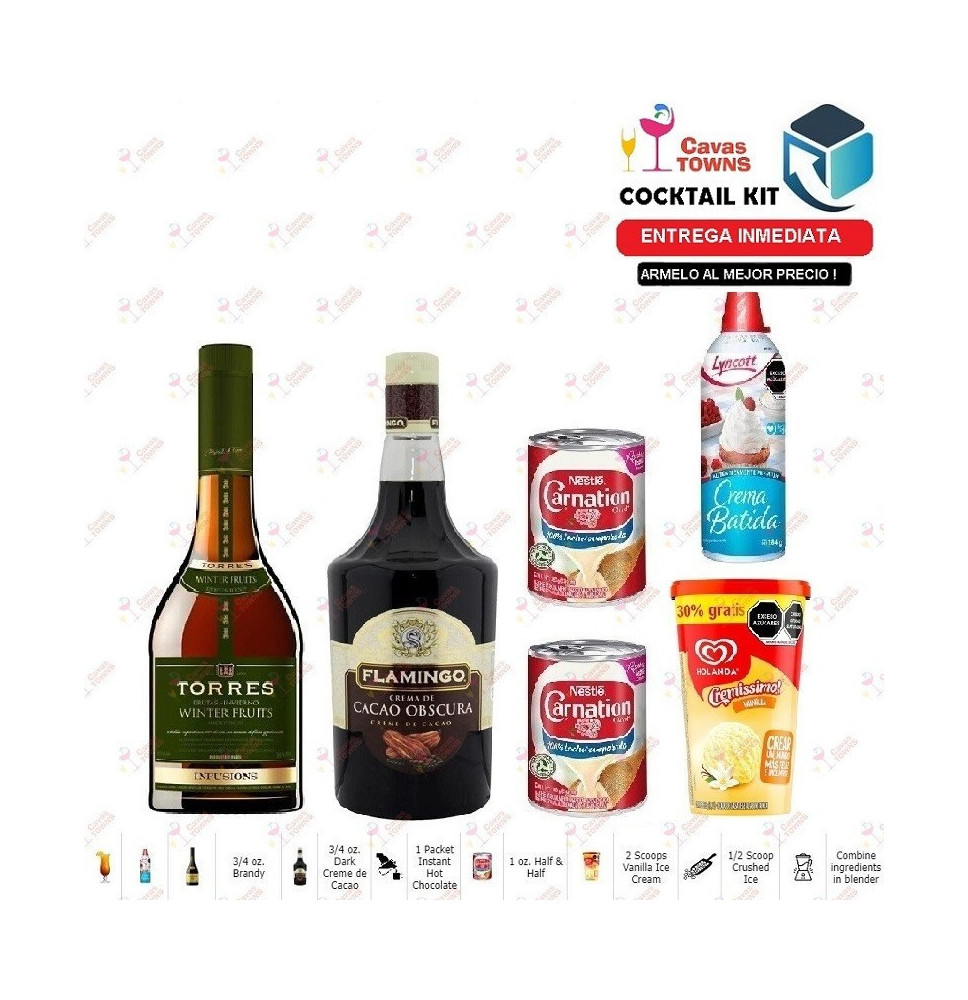 Brandy Torres Cocktail Kit Frozen Brandy Chocolate Alexander Receta Recipe - Cavas Towns