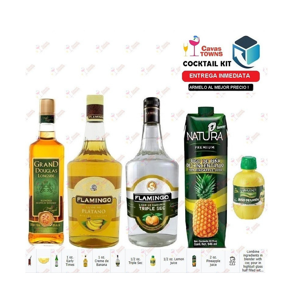 Whisky Grand Douglas Cocktail Kit Californian Receta Recipe - Cavas Towns