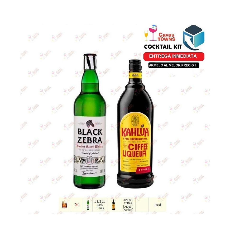 Whisky Black Zebra Cocktail Kit Brown Bear - 2 Receta Recipe - Cavas Towns Whisky Black Zebra Cocktail Kit Brown Bear - 2 Receta Recipe - Cavas Towns