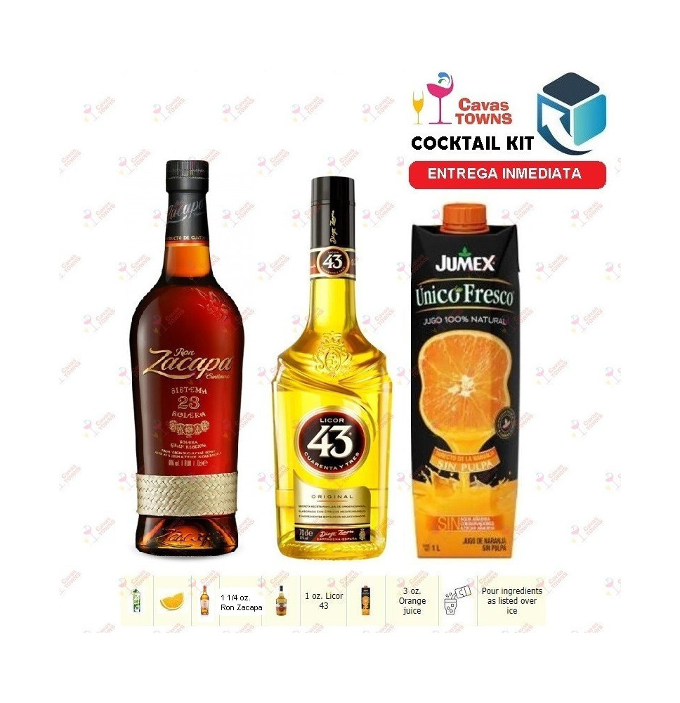 Ron Zacapa Cocktail Kit Butterfly Flick Receta Recipe - Sellers Towns